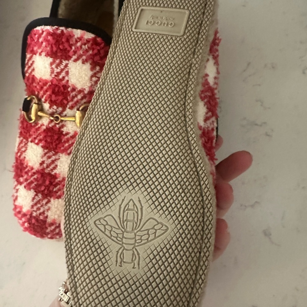Gucci Vichy Tweed Loafers size 38 - Picture 8 of 11